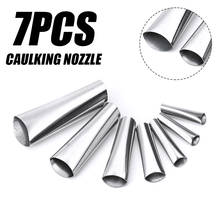 7Pcs Silicone Sealant Nozzle Stainless Steel Caulking Finishers Sealant Nozzle Glue Remover Scraper Caulking Applicator Tool 2024 - buy cheap