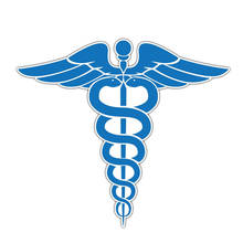 Medical Sign Doctor Medicine Blue PVC Motorcycle Car Sticker Waterproof Reflective Decals,14cm*12cm 2024 - buy cheap