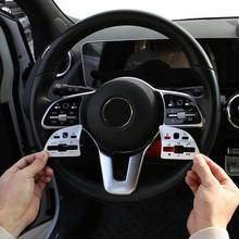 Для Mercedes Benz A B C E Class GLA GLB GLC GLE GLS CLA алюминиевая Кнопка рулевого колеса автомобиля переключатель крышка наклейка автомобильные аксессуары 2024 - купить недорого