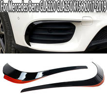 K-Car Front Bumper Splitter Spoiler & Wings Trim Canards For Mercedes Benz GLA220 GLA250 X156 2017 2018 2019 2024 - buy cheap