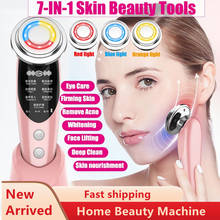 7 in 1 EMS Facial LED Light Therapy Face Skin Rejuvenation Therapy Wrinkle Removal Lifting Tightening Skin Care Beauty Machines 2024 - buy cheap