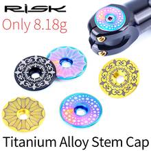 Risk 1 set Lightweight Titanium Alloy Bicycle Headset Cap + M6*30mm Bike Headset Stem Bolt 3 Colors Headset Screw Bicycle Parts 2024 - buy cheap