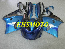 Custom Fairing Kit for KAWASAKI Ninja ZZR1100 93 99 00 01 03 ZZR 1100 ZX11 1993 2001 2003 ABS blue Fairings set+gifts KM26 2024 - buy cheap