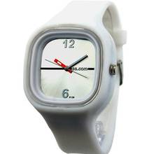 Relógio com pulseira de silicone para homem e mulher, relógio de pulso quadrado esportivo simples de quartzo 2024 - compre barato