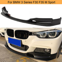 Divisores de labios de parachoques delantero de coche, alerón negro de PU, para BMW Serie 3, F30, F35, M Sport, M Tech, 2014-2018 2024 - compra barato