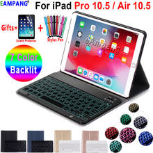 Backlit Keyboard Case For Apple iPad Air 2019 10.5 3 3rd Generation A2152 A2153 A2154 A2123 Pro 10.5 A1701 A1709 Pencil Film 2024 - buy cheap