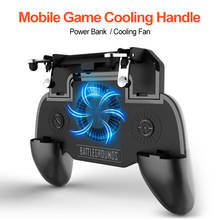 Mobile Gamepad Controller radiating fan Trigger Shooter for PUBG  Cooler Fan for Phone Joystick Phone Holder with 2000mAh 2024 - buy cheap