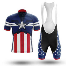 Conjunto de camisa de ciclista sptgrvo para homens, roupa de ciclista mtb, kit de calções de bicicleta com almofadas de gel respirável 2024 - compre barato