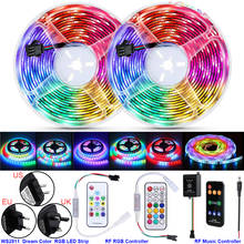 Tira de luces LED RGB de colores del Arcoíris Dreamcolor, 5M, 10M, Kits de 14/21 teclas/Control remoto de sonido musical, 5050 luces LED que cambian de Color D30 2024 - compra barato