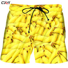 CJLM Men's Hot Sale Summer Shorts 3D Printed Creative Fruit Banana Casual Creative Design Man Oversized Shorts 5XL 2024 - buy cheap