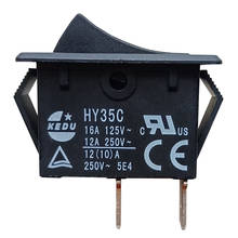 KEDU-interruptor basculante HY35C, pulsador de encendido y apagado para electrodomésticos y dispositivos, 125V, 16A, 250V, 12A, 50 unidades 2024 - compra barato