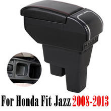 Центральная консоль коробка для хранения подлокотник для Honda Fit Jazz 2008-2013 подлокотник вращающийся 2009 2010 2011 2012 2024 - купить недорого