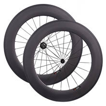 Juego de ruedas de carbono ultraligeras para bicicleta de carretera, 88mm, 25mm de ancho, sin tubo, R13, Ray Sapim CX/CN 424, radios Pillar 2024 - compra barato