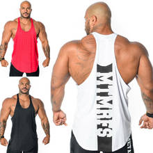 Summer Men Gym Sleeveless Tank Top Shirt Muscle Bodybuilding Clothing Workout Sport Fitness Jogging Running Vest 2024 - buy cheap