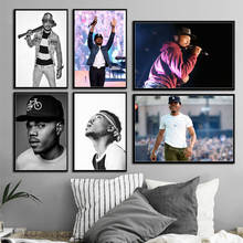 Chance the rapper decoração de parede casa figura de parede hip hop rapper estrela arte pintura de seda 2024 - compre barato