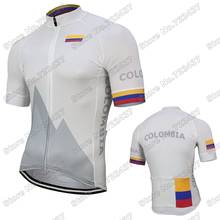Camisa de manga curta da equipe ciclismo colômbia, roupas de ciclismo de verão, camisas para bicicleta, corrida, estrada, mtb maillot, 2021 2024 - compre barato