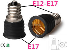 10pcs E12 to E17 LED lamp holder screw socket adapter E12-E17 Lamp base Converter extender chandelier bulb holder Free Shipping 2024 - buy cheap