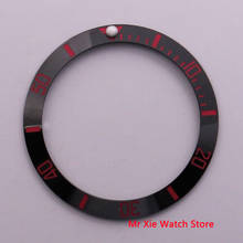 38mm ceramic bezel insert luminous dot fit 40mm watch case SUB Automatic men's watch 2024 - buy cheap