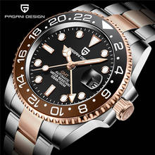 PAGANI DESIGN Classic Fashion Luxury Automatic Men Watch Sapphire Glass 40MM Ceramic GMT Mechanical Watches 100m Waterproof 2024 - buy cheap