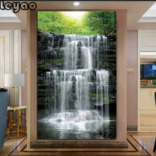 Waterfall Landscape large size diy Diamond Painting Cross Stitch 5d Embroidery Mosaic feng shui Picture Decoration,natural view 2024 - buy cheap