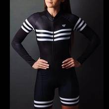 Mono de Ciclismo de una pieza para mujer, traje de Ciclismo de secado rápido, maillot, triatlón, triatlón, kit de ropa de ciclismo 2024 - compra barato