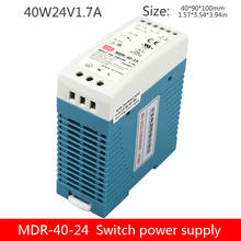 MDR-40-24v импульсный источник питания 40W24V Тип рельса импульсный источник питания 1.7A регулятор напряжения Промышленный контроль PLC сенсор 2024 - купить недорого