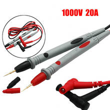 Pin de cables de prueba de sonda Universal, multímetro Digital, medidor de punta de aguja, multímetro, probador, Cable de pluma de alambre 20A, 1 par 2024 - compra barato