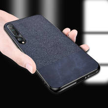 IKrsses-funda de PU para Xiaomi Mi 10, carcasa trasera dura de tela Simple, suave, anticaída 2024 - compra barato