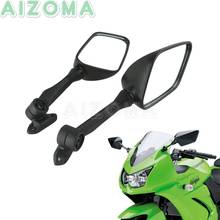 Para kawasaki ninja zx6r 636 espelhos da motocicleta preto espelho retrovisor lateral para kawasaki ninja 300r/ex300 abs 2013-2015 2014 2024 - compre barato