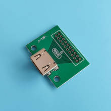Mini Placa de prueba HDMI chapada en oro, conector hembra con placa, interfaz hembra tipo C, placa adaptadora HDMI, 2 uds. 2024 - compra barato