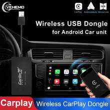 Vehemo беспроводной ключ Carplay Link для Apple Car play mirrorlink Android автомобильный блок мультимедийный навигационный плеер Carplay черный 2024 - купить недорого