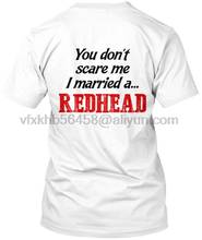 40 + продал я женился на рыжей вы не пугаете меня... Популярная футболка без ярлыка 2024 - купить недорого
