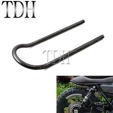 Tubo de 7/8 "Cafe Racer Universal upsweep Marco de asiento trasero bucle de aro 500mm * 200mm para Scrambler Chopper Bobber XS650 2024 - compra barato