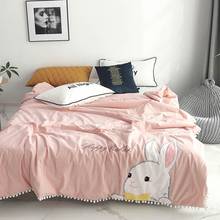 Rabbit Thin Summer Quilt Air-condition Comforter Queen Size 2024 - buy cheap