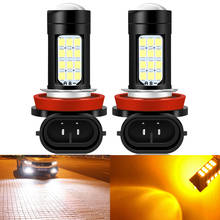 Bombilla de luces antiniebla para conducción de coche, luz Led blanca de 12V y 24V, H8, H11, H9, H16, JP, HB4, HB3, 9006, 2000LM, 3000K, 6000K, 2 unidades 2024 - compra barato