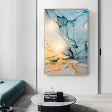 Nordic Fantasy Color Canvas Painting Modern Tableaux Cuadros Blue Wall Art Picture for Living Room HD Abstract Print and Poster 2024 - buy cheap