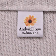 Custom Clothing Labels - Personalized Brand Organic Cotton Ribbon Labels 25x70 mm Logo or Text Sewing DIY Labels 200 pcs 2024 - compre barato