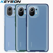 KEYSION-funda de teléfono mate para Xiaomi Mi 11 5G, carcasa trasera transparente a prueba de golpes para Xiaomi Mi 11 2024 - compra barato