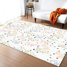 Jurassic Cartoon Dinosaur Children Carpets for Living Room Home Decor Large Area Carpet In Bedroom Children Crawling Mat 2024 - buy cheap