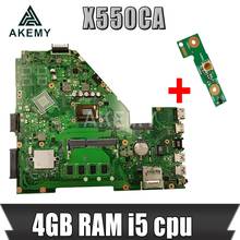 Placa base de ordenador portátil Akemy X550CA para For Asus X550CA X550CC X550CL R510C Y581C X550C X550, placa base original de prueba 4GB RAM i5 cpu 2024 - compra barato