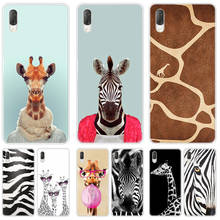 Funda dura de Animal Zebra jirafas para Sony Xperia L1 L2 L3 X XA XA1 XA2 Ultra E5 XZ XZ1 XZ2 Compact XZ3 M4 Aqua Z3 Z5 Premium 2024 - compra barato