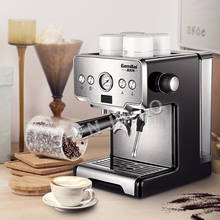 Cafetera italiana CRM3605 para el hogar, máquina de café semiautomática con bomba tipo capuchino, con burbujas de leche, 15bar 2024 - compra barato