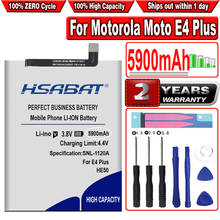 HSABAT Top HE50 5900mAh Battery for Motorola Moto E4 Plus XT1775 XT1770 XT1771 2024 - buy cheap