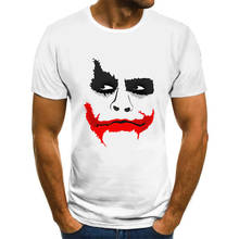 2021 New Clown T-shirt men and women all-match face 3D printed horror expression T-shirt super large size XXS-6XL male/girl 2024 - buy cheap