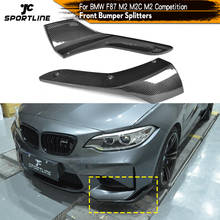 Carbon Fiber / FRP Front Bumper Splitters Lip Cupwings Flaps Winglets for BMW 2 Series F87 M2 Base Coupe 2-Door 2016 - 2018 2024 - buy cheap