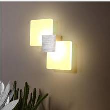 Post-modern Acrylic LED mirror light Luminaire Corridor Balcony Aluminum led wall sconce Bedroom indoor Wall Lights Wandlamp 6W 2024 - buy cheap