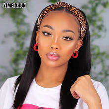 Wigs Human Hair Straight Headband Wig Human Hair Mongolian Human Wigs For Black Women Glueless Wig With Elastic Band Yimeishun 2024 - buy cheap