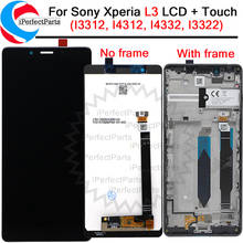 5.7 "para sony xperia l3 lcd i3312 i4312 i4332 i33 display touch screen digitador assembléia peças de reposição para sony l3 lcd 2024 - compre barato