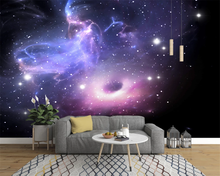 beibehang Customized modern 3D modern minimalist starry space beautiful TV background papel de parede wallpaper 2024 - buy cheap