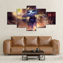 Póster de videojuegos de League of Legends sin marco, LOL Yuumi Splash, obra de arte, pintura, decoración del hogar, arte de pared, decoración para sala de juegos, regalos 2024 - compra barato